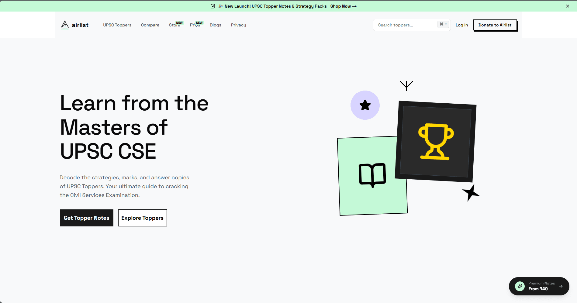 Airlist UPSC preparation platform